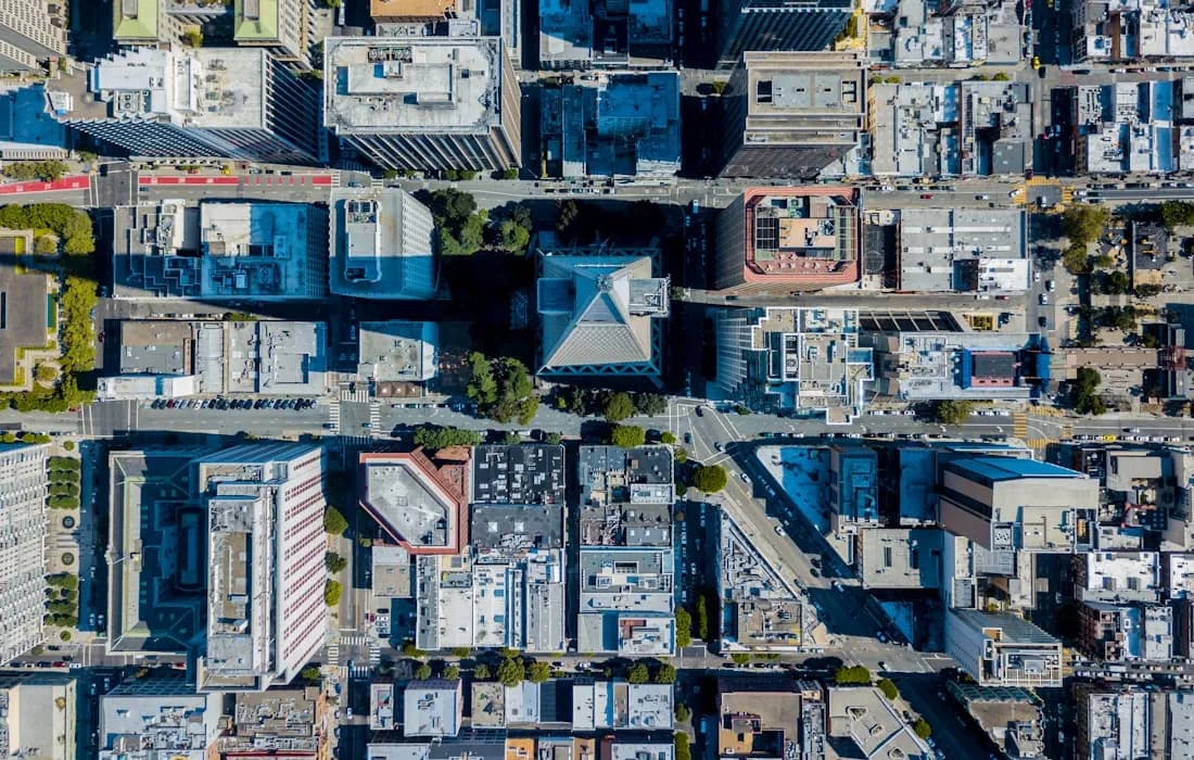 Aerial example: Building footprint extraction