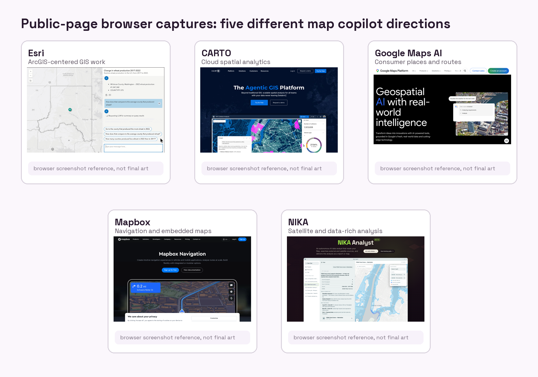 Browser screenshots captured June 18, 2026 from public product or editorial pages. Some pages show cookie banners or editorial coverage where a direct official product page was not available.